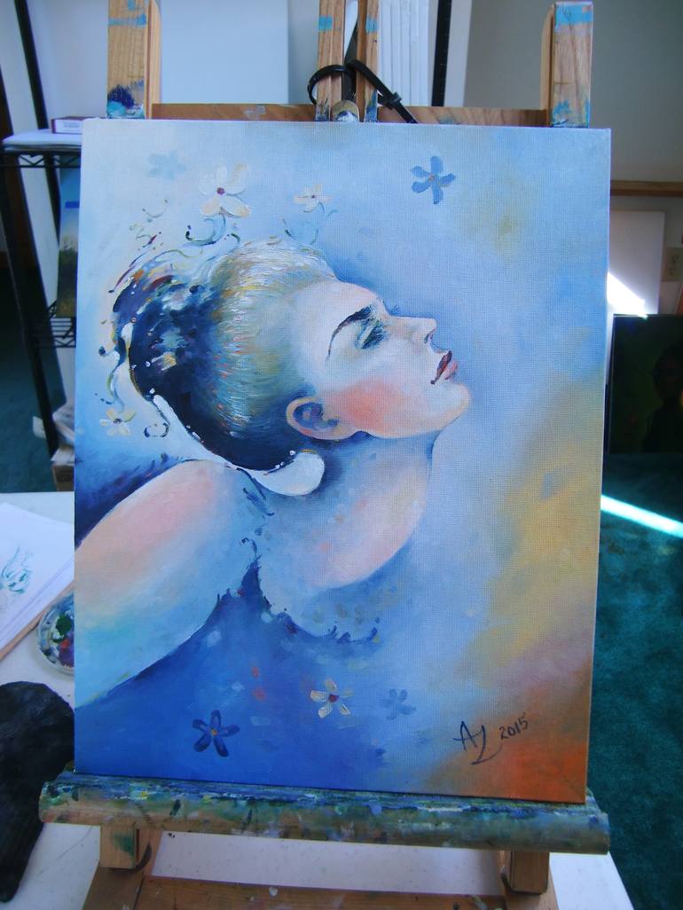 Original Women Painting by Anita Zotkina