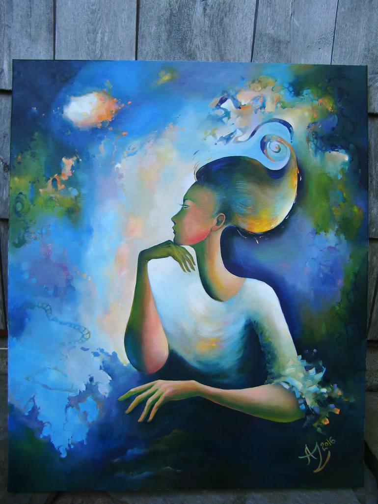 Original Women Painting by Anita Zotkina