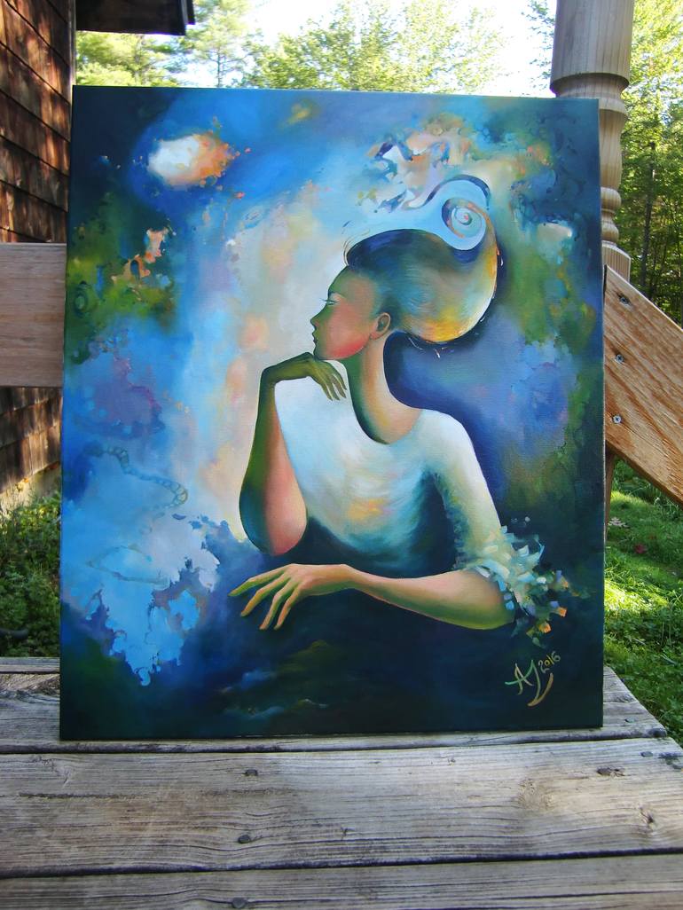 Original Women Painting by Anita Zotkina