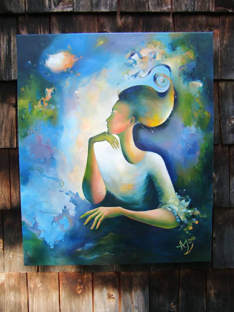 Original Women Painting by Anita Zotkina