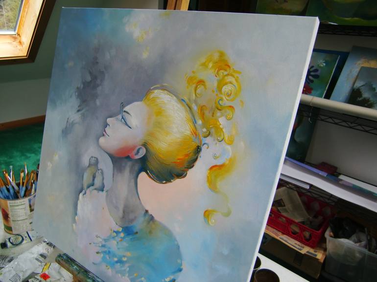 Original Women Painting by Anita Zotkina