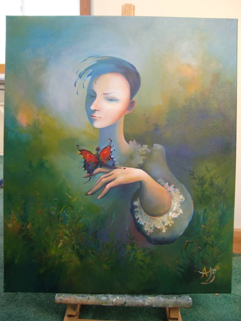 Original Fantasy Painting by Anita Zotkina