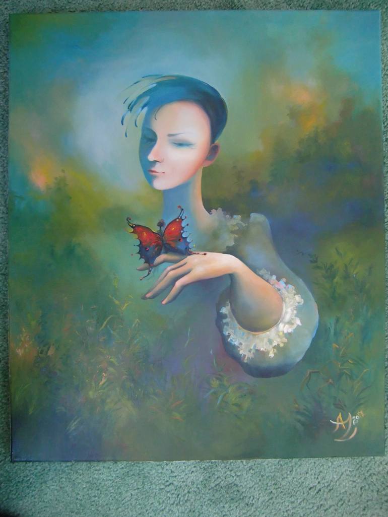 Original Conceptual Fantasy Painting by Anita Zotkina