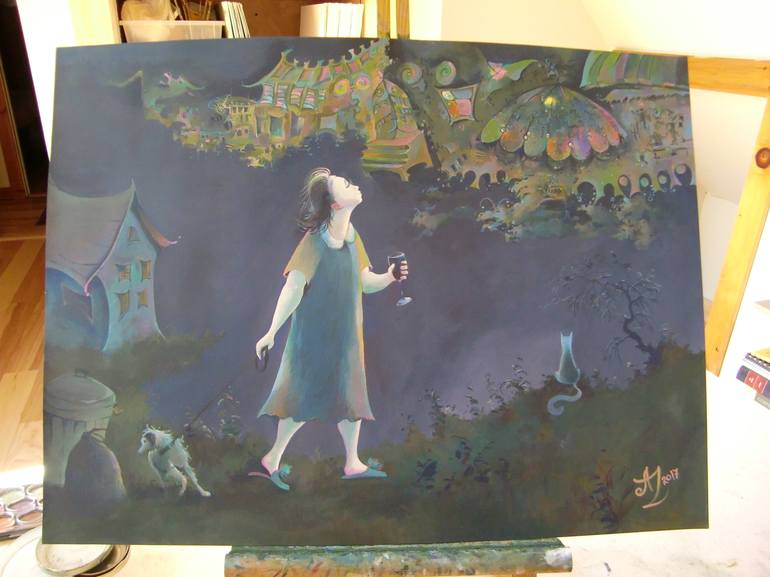 Original Fantasy Painting by Anita Zotkina