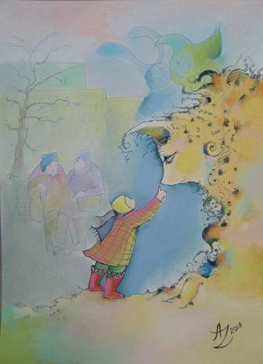 Print of Children Drawings by Anita Zotkina