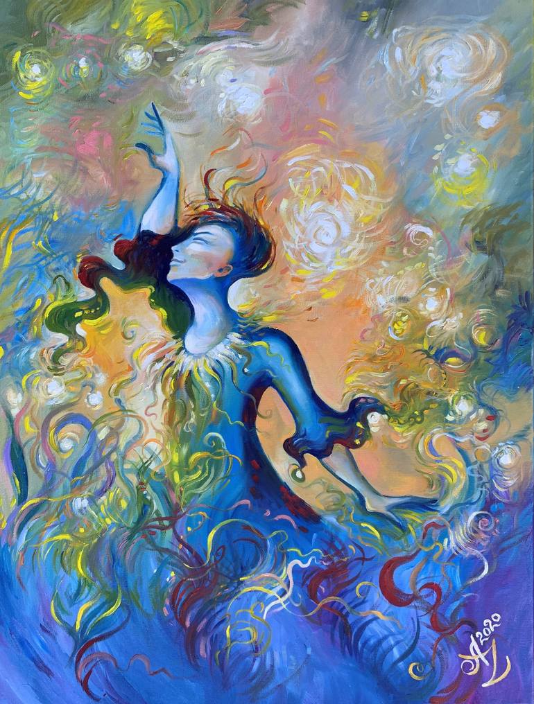 Dancing within Chaos Painting by Anita Zotkina | Saatchi Art