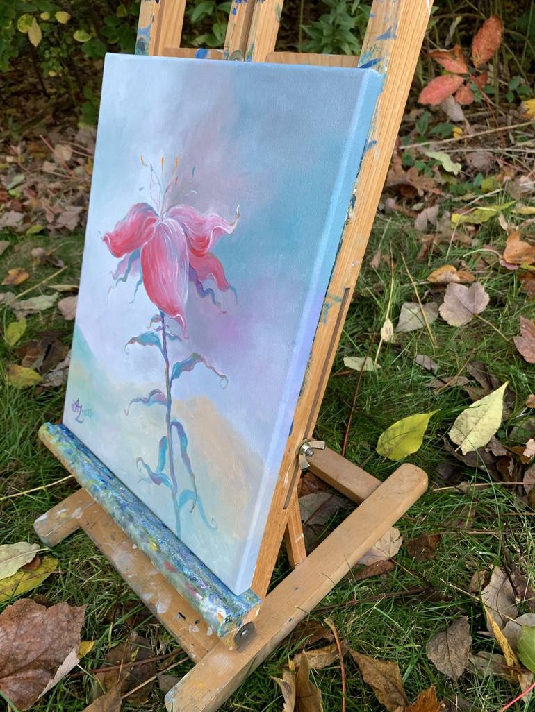 Original Impressionism Floral Painting by Anita Zotkina