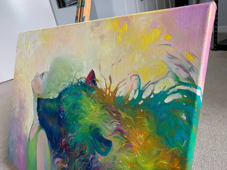 Original Expressionism Fantasy Painting by Anita Zotkina