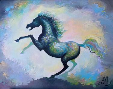 Print of Horse Paintings by Anita Zotkina