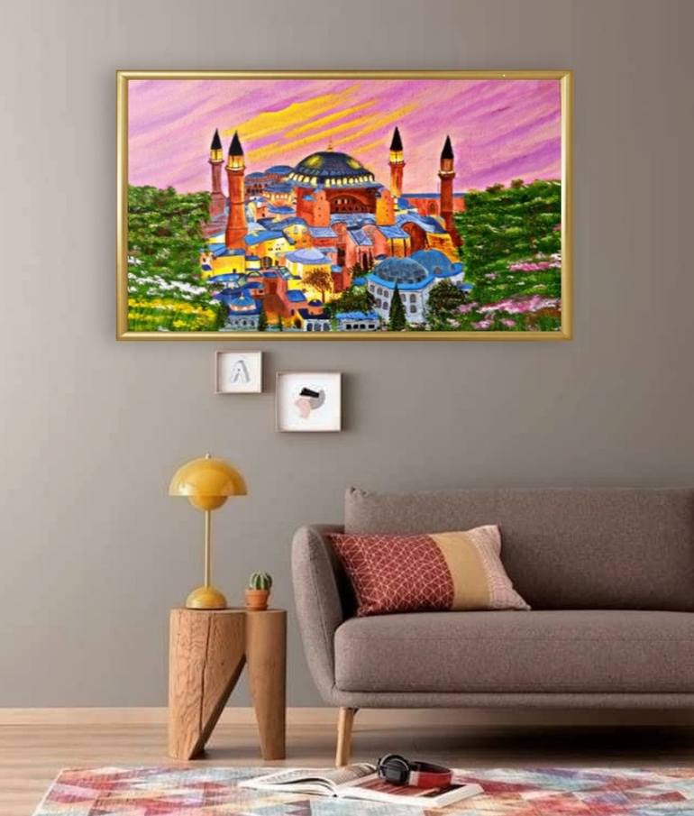 Original Architecture Painting by Wardah Eman