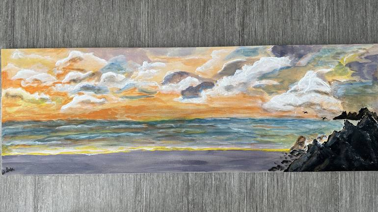 Original Beach Painting by Lalarukh Alvi
