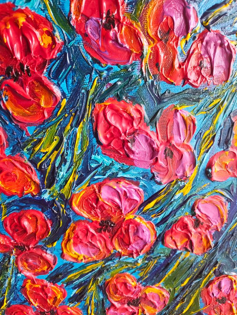 Original Impressionism Floral Painting by Daniela Rossi