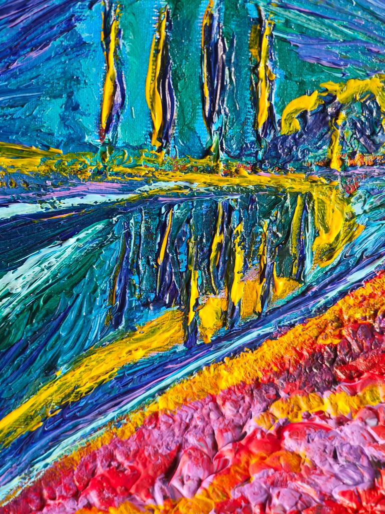 Original Impressionism Floral Painting by Daniela Rossi