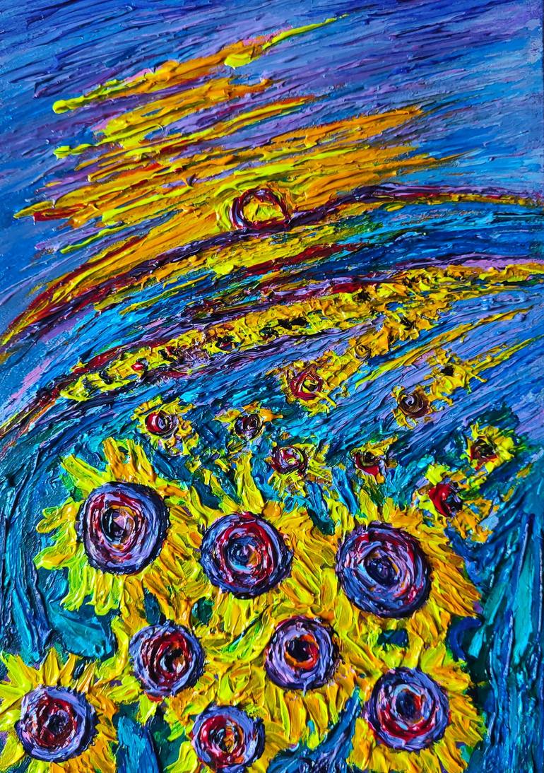 sunsets in Tuscany Painting by Daniela Rossi | Saatchi Art Australia