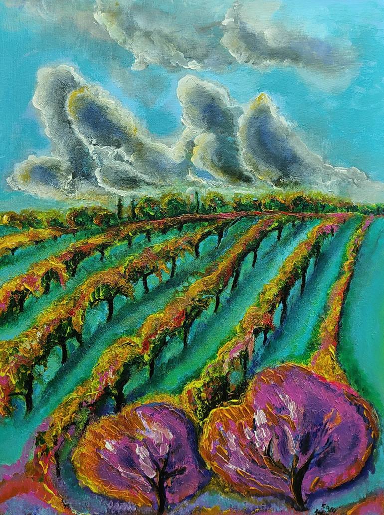 Print of Contemporary Landscape Paintings by Daniela Rossi