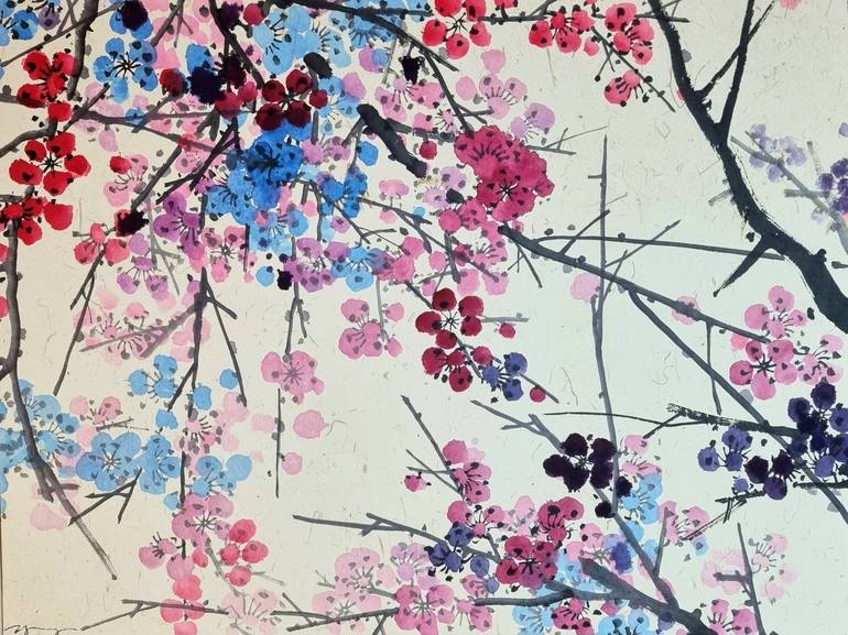 Original Floral Painting by Joo-Young Choé