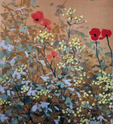 Original Expressionism Floral Paintings by Joo-Young Choé