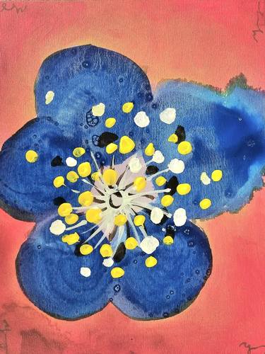 Original Abstract Floral Painting by Joo-Young Choé