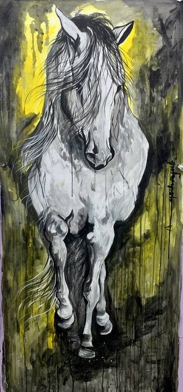 Original Abstract Expressionism Animal Paintings by Ayesha Ayub