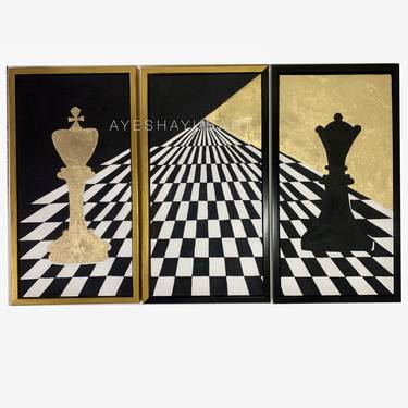 Chessboard painting hi-res stock photography and images - Alamy