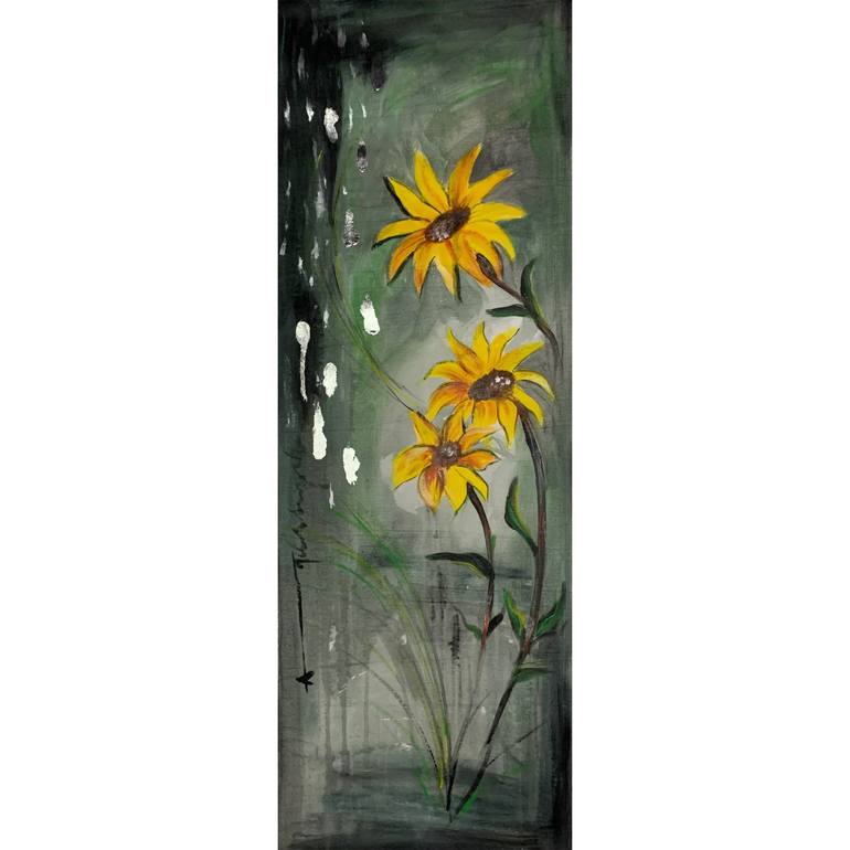Original Abstract Floral Paintings by Ayesha Ayub