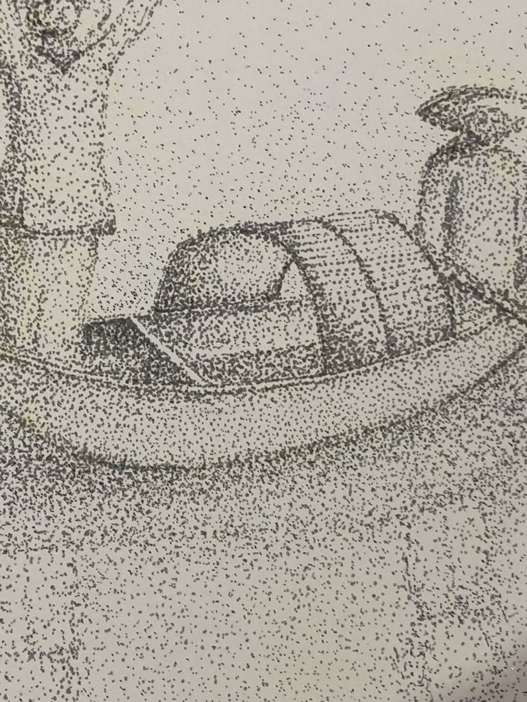 Original Boat Drawing by Ayesha Ayub
