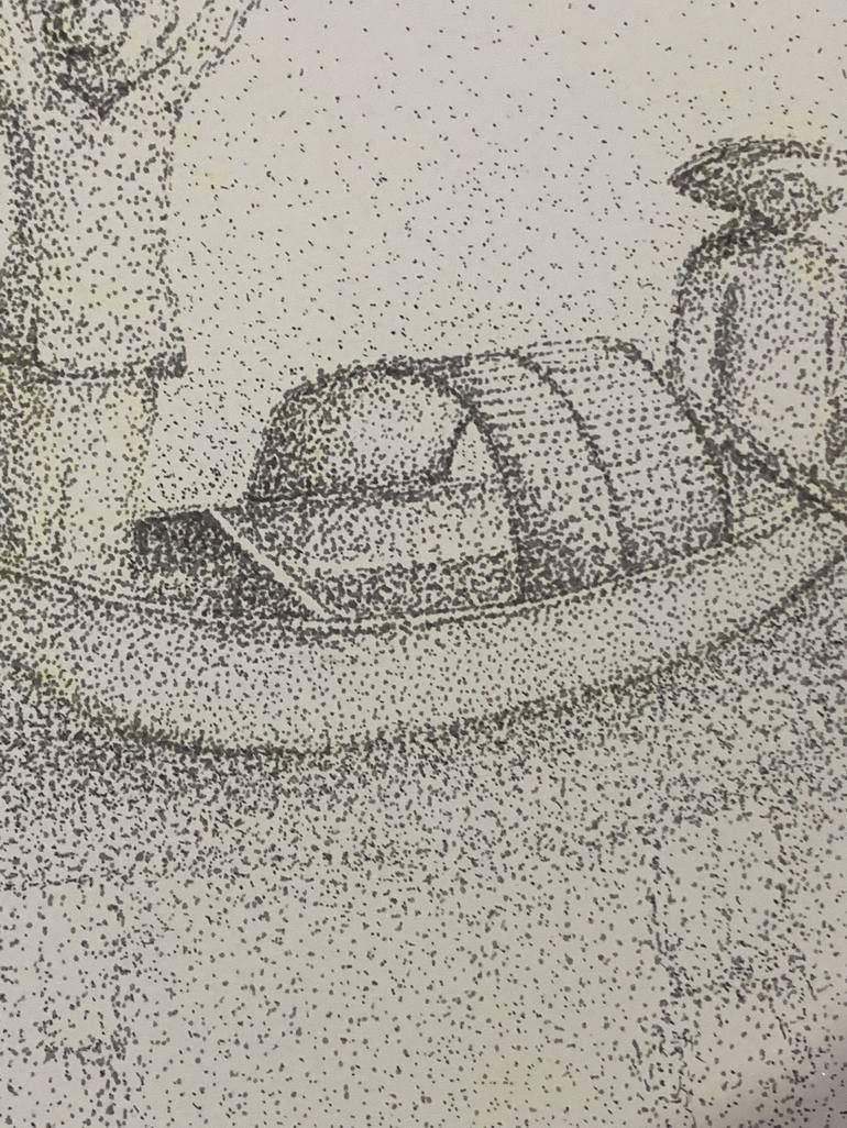 Original Post-impressionism Boat Drawing by Ayesha Ayub