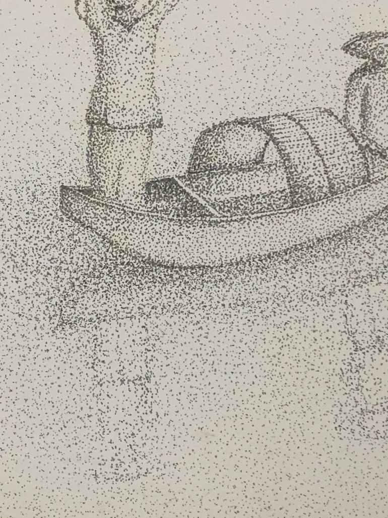 Original Post-impressionism Boat Drawing by Ayesha Ayub