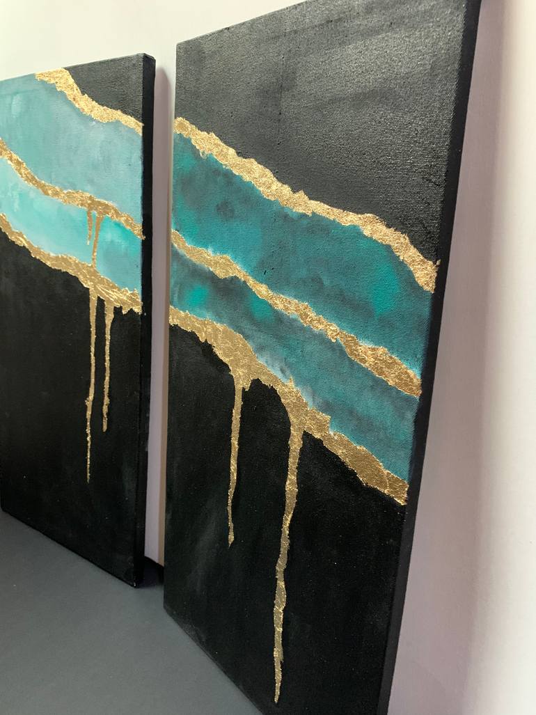 Original Abstract Expressionism Abstract Painting by Ayesha Ayub