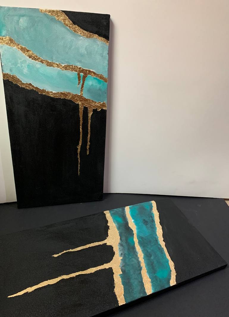 Original Abstract Expressionism Abstract Painting by Ayesha Ayub