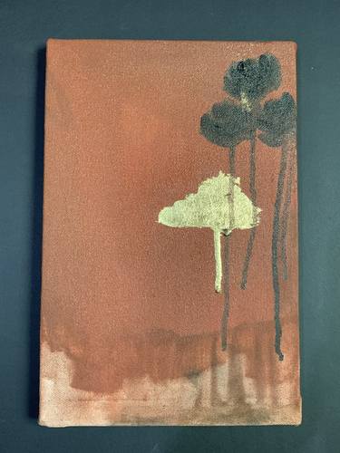 Original Art Deco Abstract Painting by Ayesha Ayub