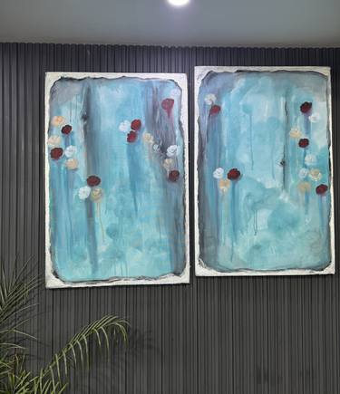 Original Abstract Expressionism Abstract Painting by Ayesha Ayub