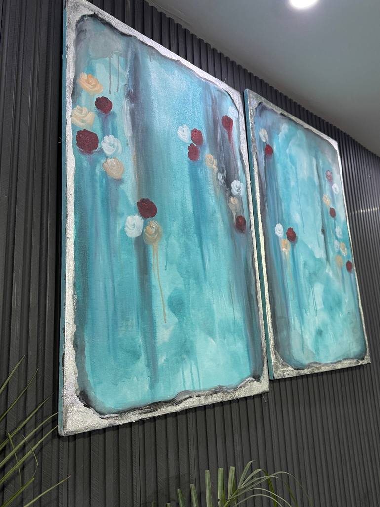 Original Abstract Expressionism Abstract Painting by Ayesha Ayub