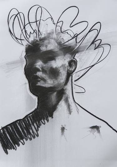 Print of Abstract People Drawings by Jorge Pedro Dellasanta