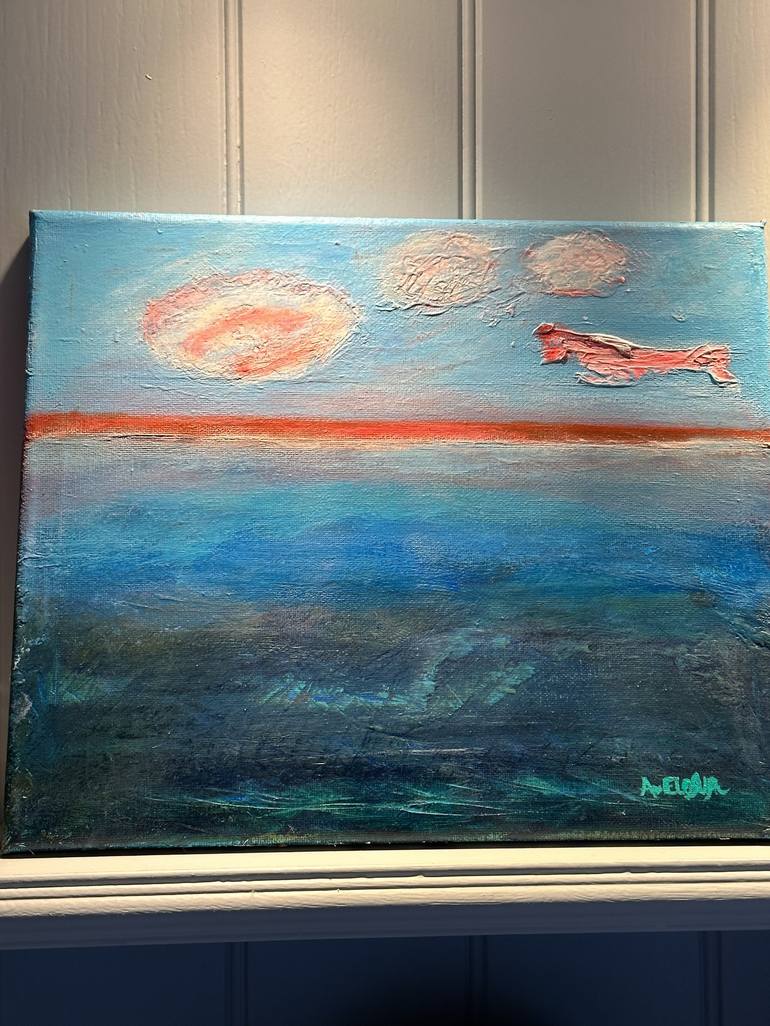 Original Abstract Seascape Painting by Arantza Elosua