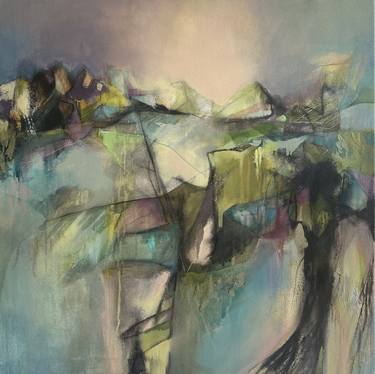 Original Abstract Expressionism Landscape Paintings by Jane Upstone
