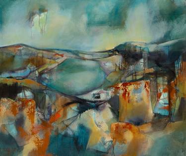 Original Abstract Expressionism Landscape Paintings by Jane Upstone