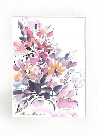 Original Floral Paintings by Marina Masso