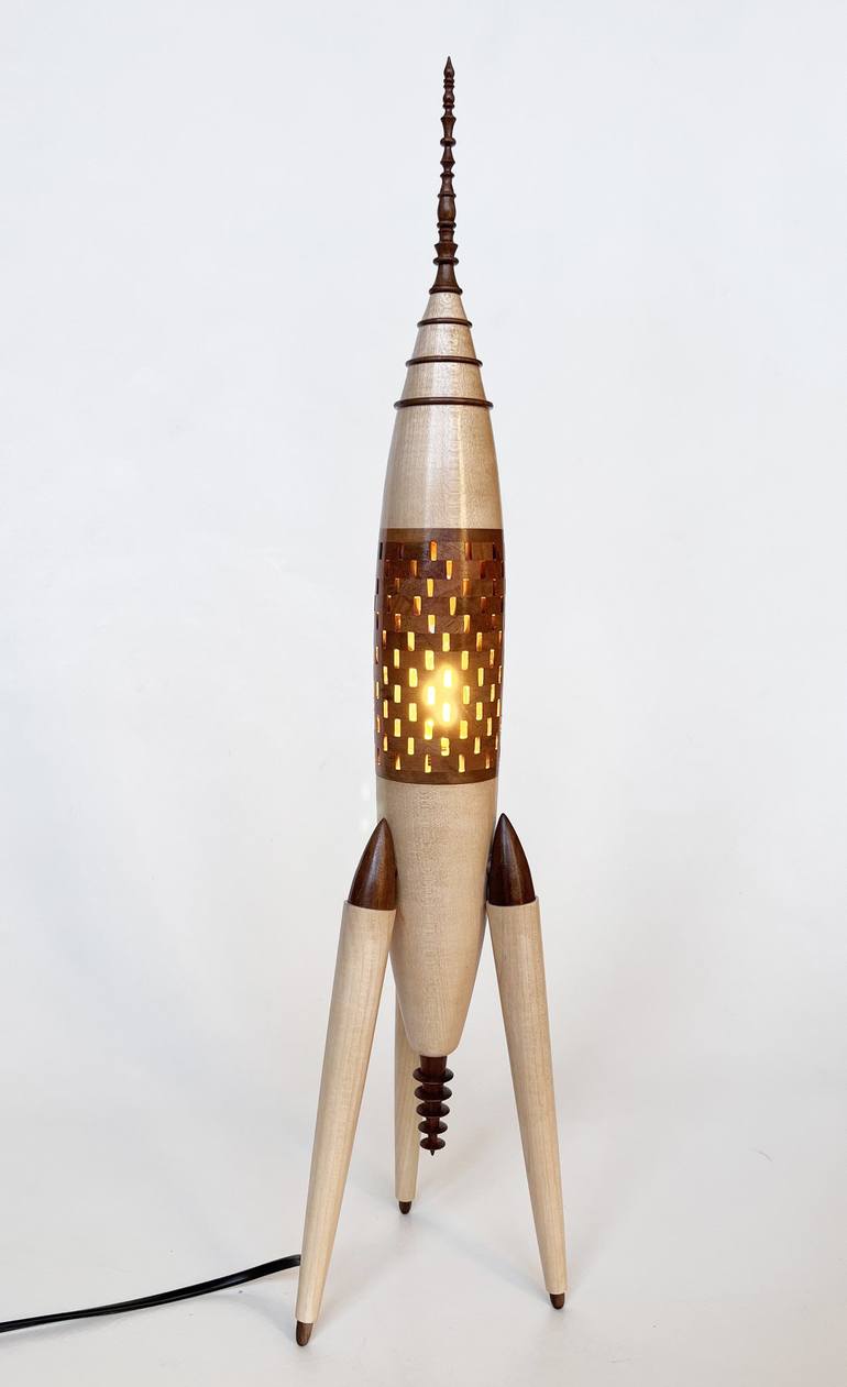 Lamp Rocket Sculpture by Mathias LECOCQ | Saatchi Art