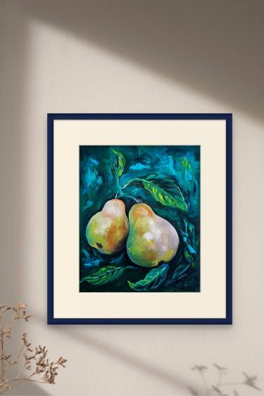 Pears. Original painting. Oil on canvas 11.4×9.8" thumb