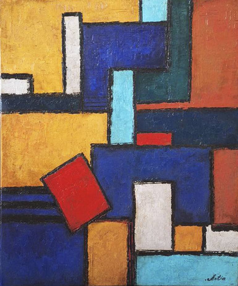 Original Abstract Expressionism Abstract Paintings by Anastasia Antia