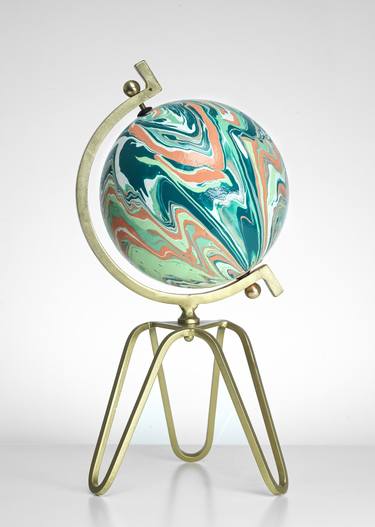 Utopia #05 - "Acrylic Fusion" Globe Artwork thumb