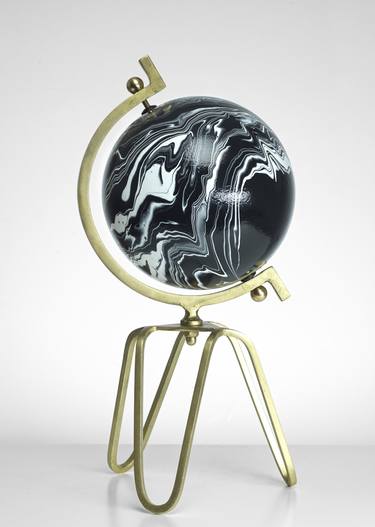 Utopia #09 - "Acrylic Fusion" Globe Artwork thumb