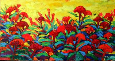 Original Abstract Expressionism Landscape Paintings by Duong Dang Thanh