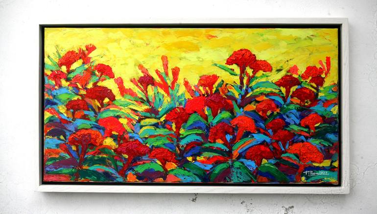 Original Abstract Expressionism Landscape Painting by DUONG DANG THANH