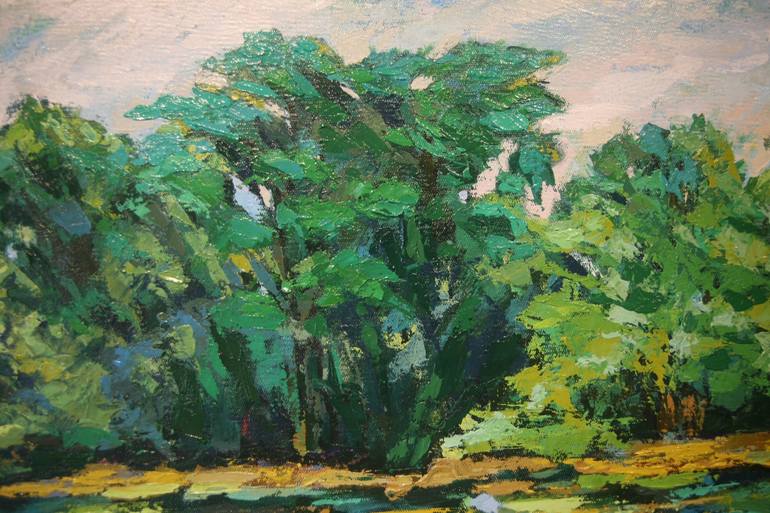 Original Art Deco Landscape Painting by DUONG DANG THANH