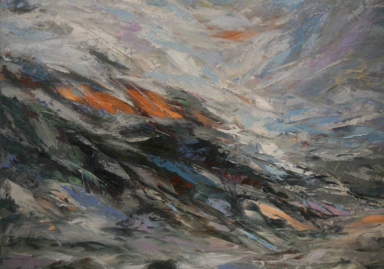 Original Abstract Landscape Painting by Duong Dang Thanh