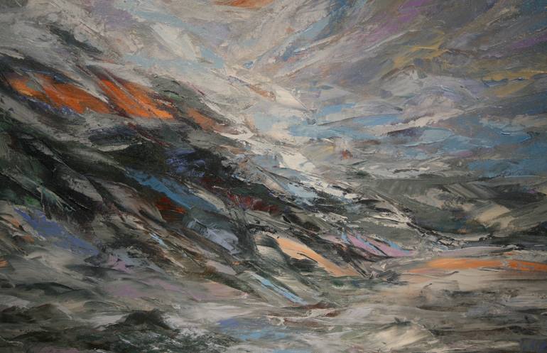 Original Abstract Landscape Painting by Duong Dang Thanh
