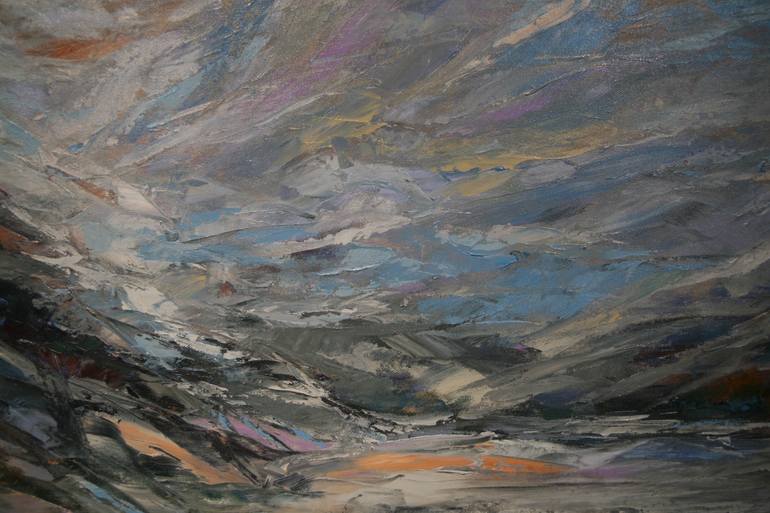 Original Abstract Landscape Painting by Duong Dang Thanh