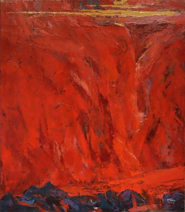 Original Abstract Expressionism Landscape Paintings by Duong Dang Thanh